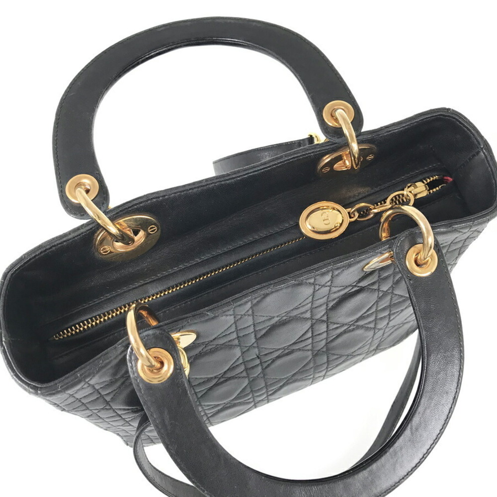 Dior Lady Leather Handbag - Picture 6 of 8